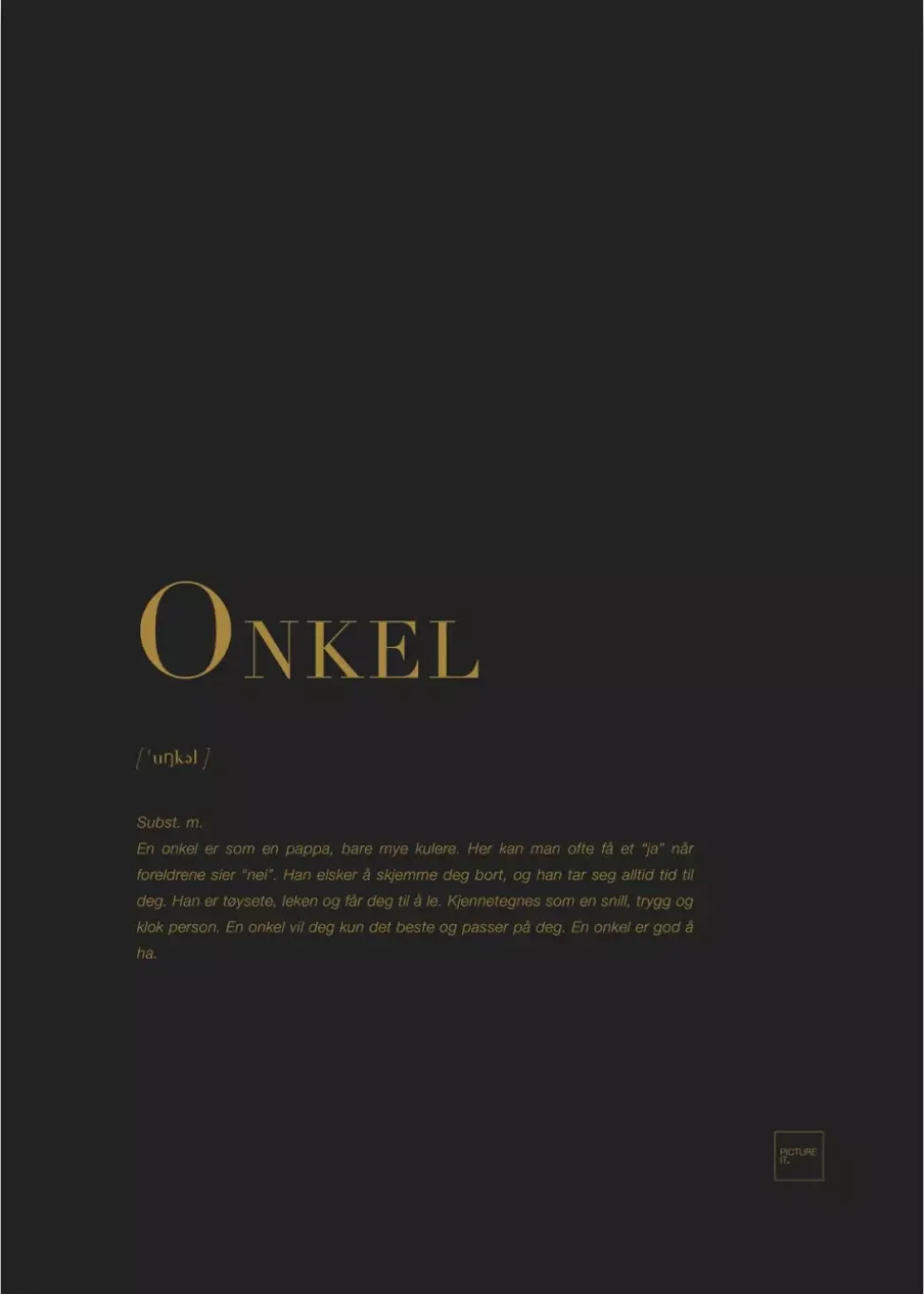 Onkel Gullposter