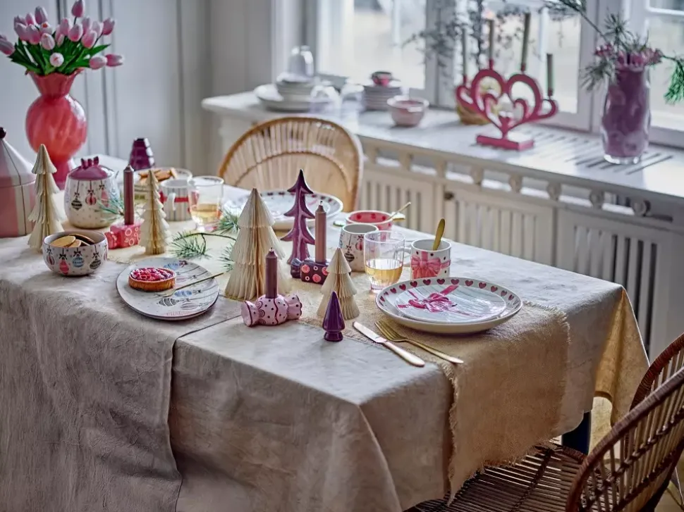 Ornamentia Serveringsfat Rød Keramikk