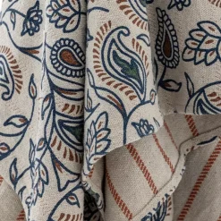 Paisley Pledd Resirkulert Bomull