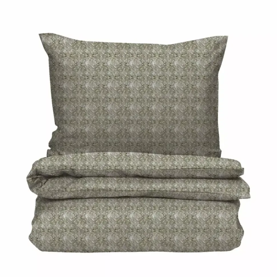 Paisley Sengesett Sateng Grønn 140x220