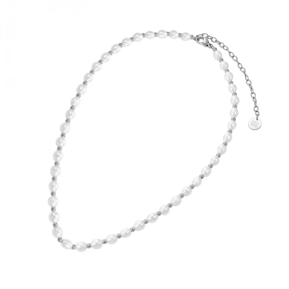 Pearl Collier Smykke Stål