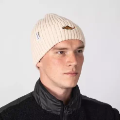 Pippi Beanie Brodert Beige