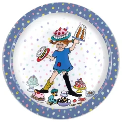 Pippi BursdagTallerken Med Antiskli Blå