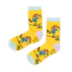 Pippi Sokker 36-42 Gul/Blå