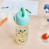 Plast Drikkeflaske For Barn Med Tivolitrykk - Mint
