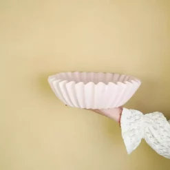 Pleated Skål Rosa D29,5