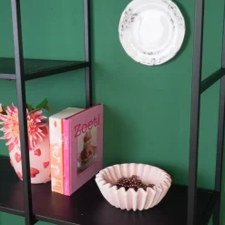 Pleated Skål Rosa D20