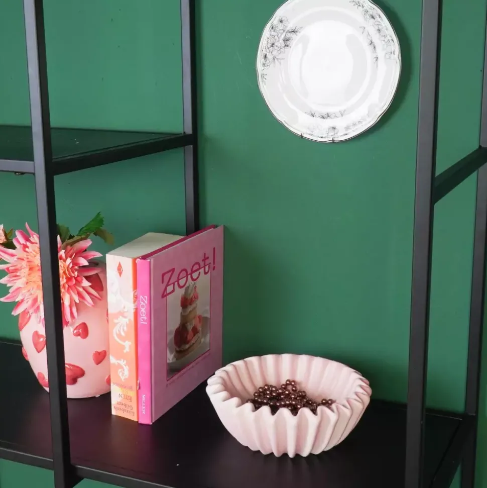 Pleated Skål Rosa D20