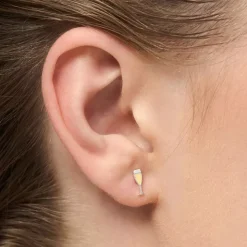 Pop Ørering Sølvbelagt 1 stk