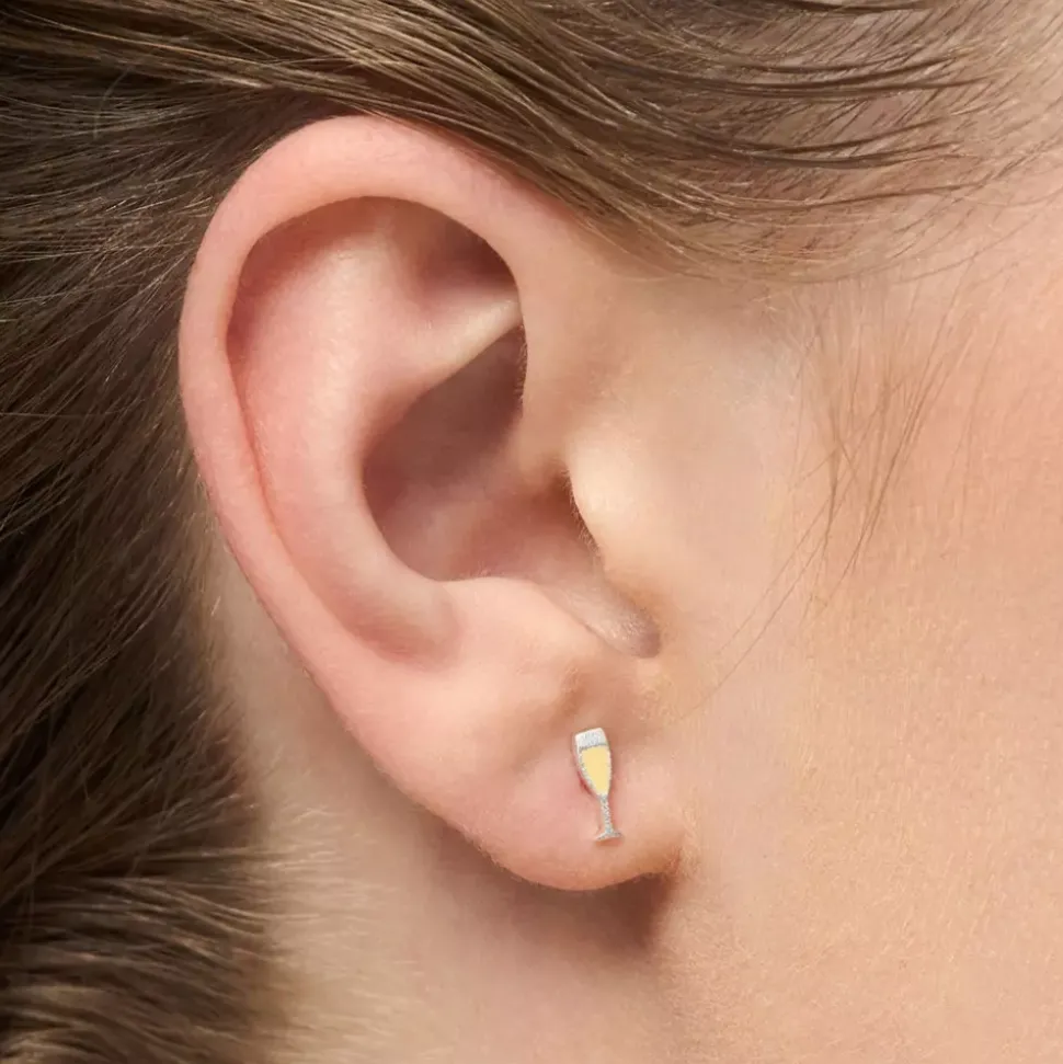 Pop Ørering Sølvbelagt 1 stk