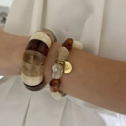 Prisma Resin Armbånd Ivory