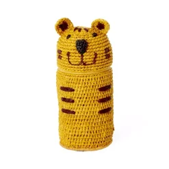 Raffia Heklet Penal / Veske I Tigerform
