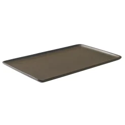Raw Metallic Brown - Tallerken 31,5x20cm