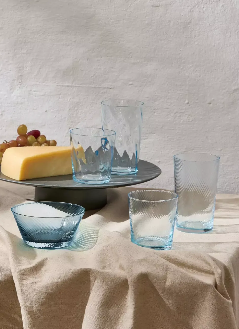 Raw Unique Swirl High Ball 450ml Blå