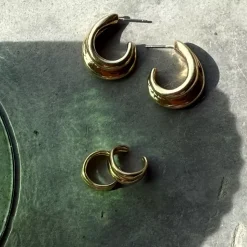 Øredobber, Hoops 19 Mm, Liquid G