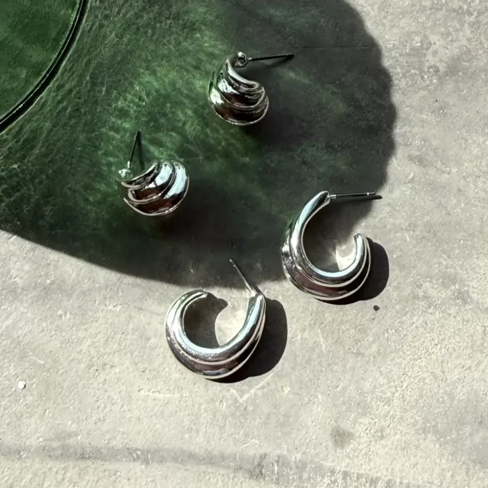 Øredobber, Hoops 16 Mm, Liquid S