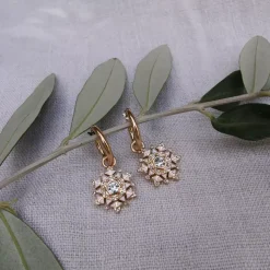Øreringer Med Charm Snowflake G