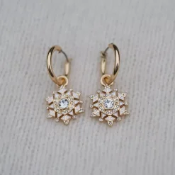 Øreringer Med Charm Snowflake G