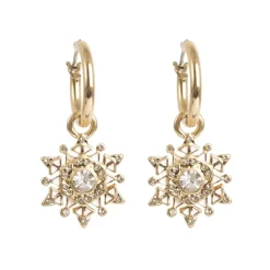 Øreringer Med Charm Snowflake G