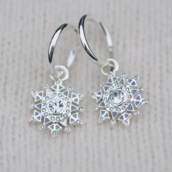 Øreringer Med Charm Snowflake S