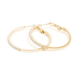 Øreringer - 40mm - Just Oslo - Cubic Zirconia