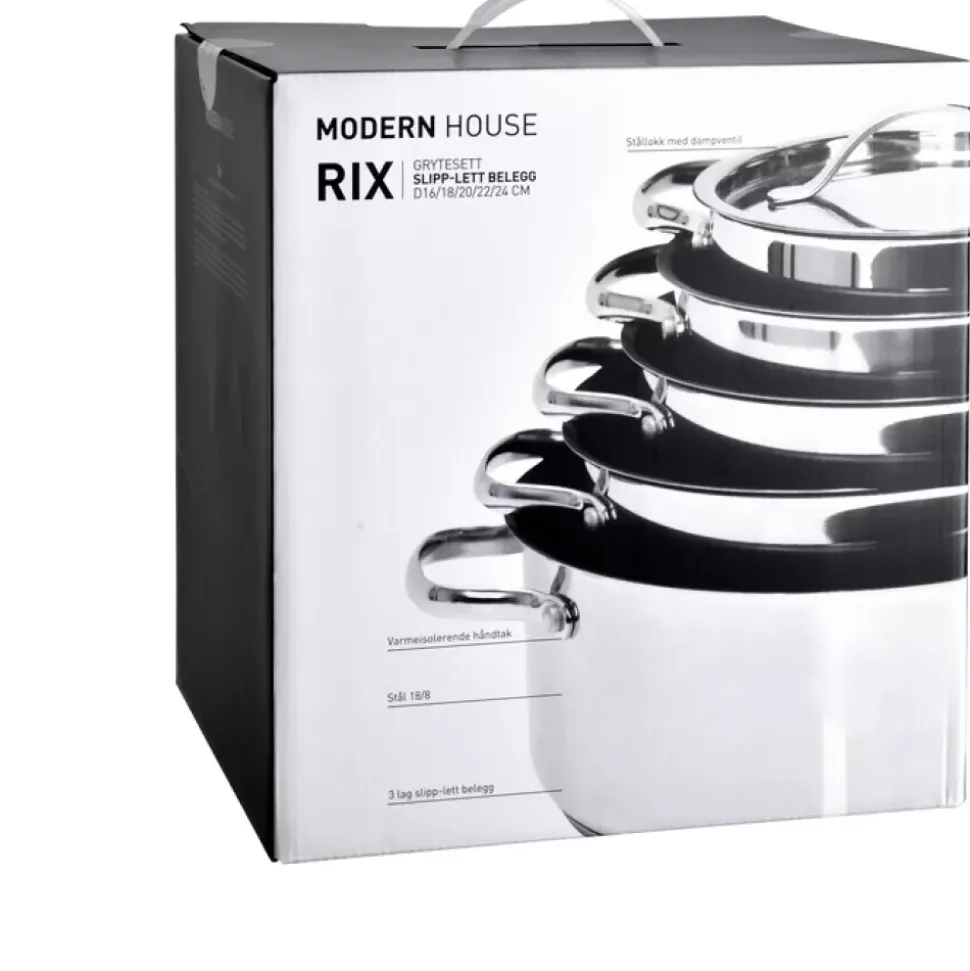 Rix - Grytesett s/5 - 1,3/ 2,4/ 3,2/ 4/ 6,7 l