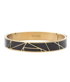 Rose Tynt Armbånd Enamel Svart/Gull