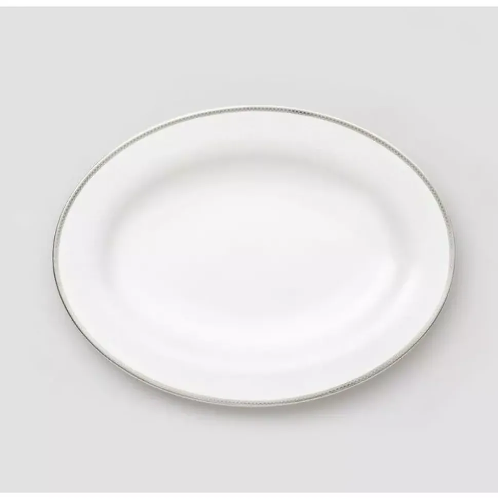 Royal Porcelain - Silver Paisley - Ovalt fat 39 cm