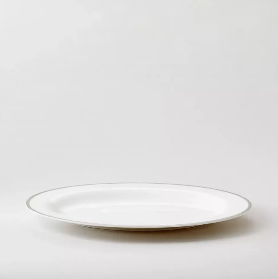 Royal Porcelain - Silver Paisley - Ovalt fat 39 cm