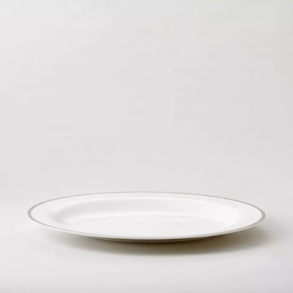 Royal Porcelain - Silver Paisley - Ovalt fat 39 cm