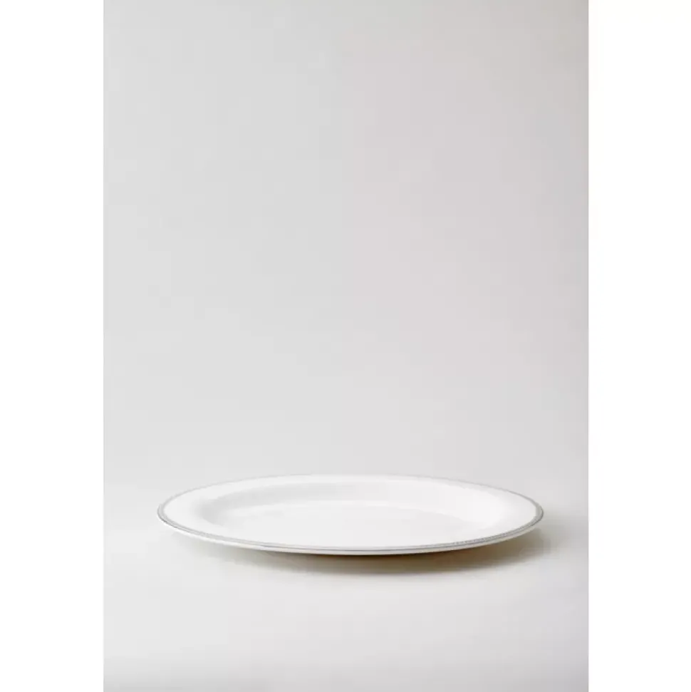 Royal Porcelain - Silver Paisley - Ovalt fat
