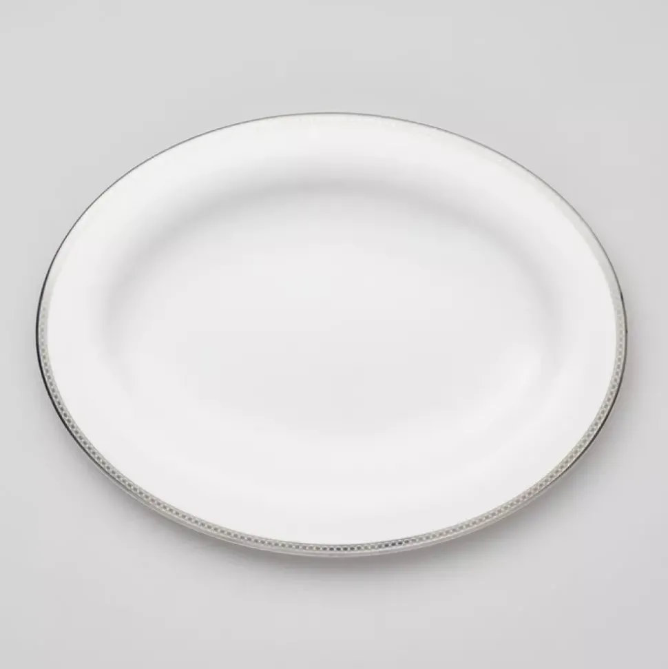 Royal Porcelain - Silver Paisley - Ovalt fat