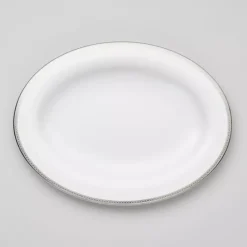 Royal Porcelain - Silver Paisley - Ovalt fat