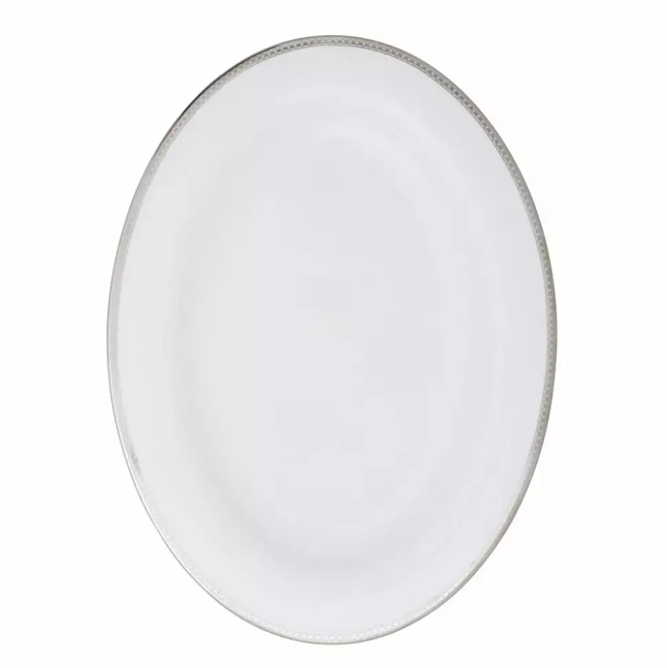 Royal Porcelain - Silver Paisley - Ovalt fat