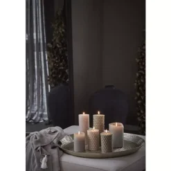 Rustic Kubbelys Sølvgrått