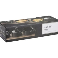 Sabor - Minigryter Ildfaste Former/Serveringssett s/3 - 0,3 l