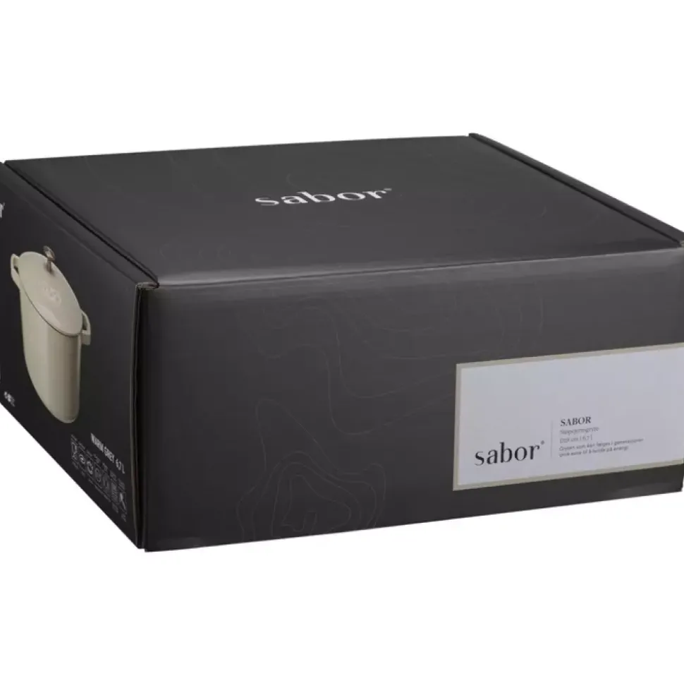 Sabor - Støpejernsgryte Grå 6,7 l