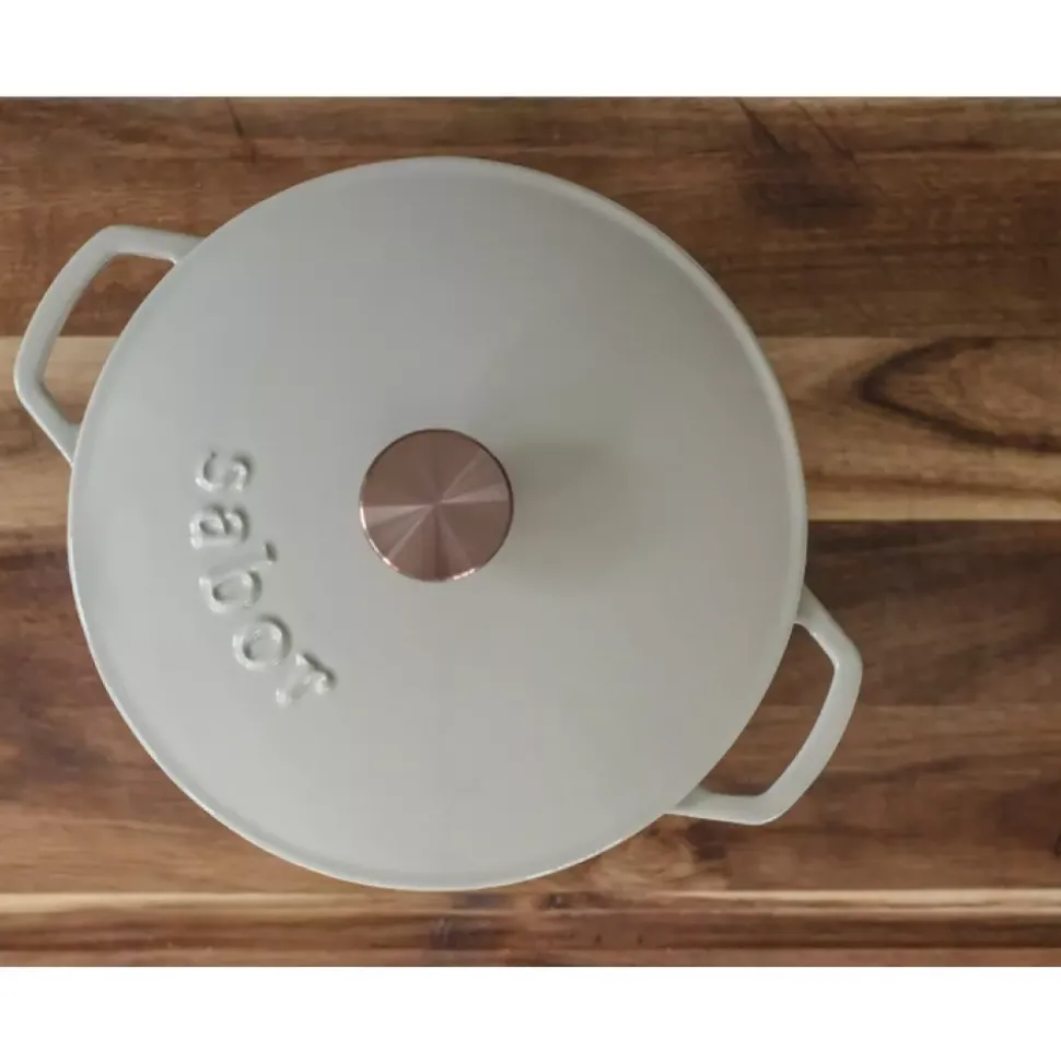 Sabor - Støpejernsgryte Grå 6,7 l