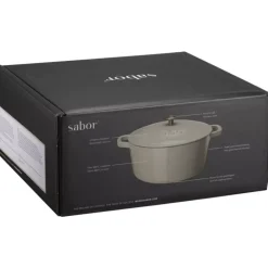 Sabor - Støpejernsgryte Grå 6,7 l