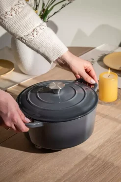 Sabor Støpejernsgryte Grå 4,2l