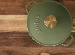 Sabor - Støpejernsgryte - Grønn 2 l