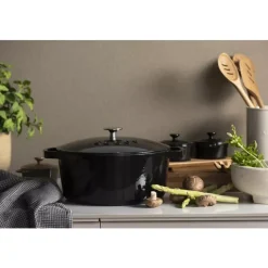 Sabor - Støpejernsgryte - 6,7 l Svart