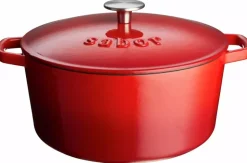 Sabor Støpejernsgryte Rød 4,4 l