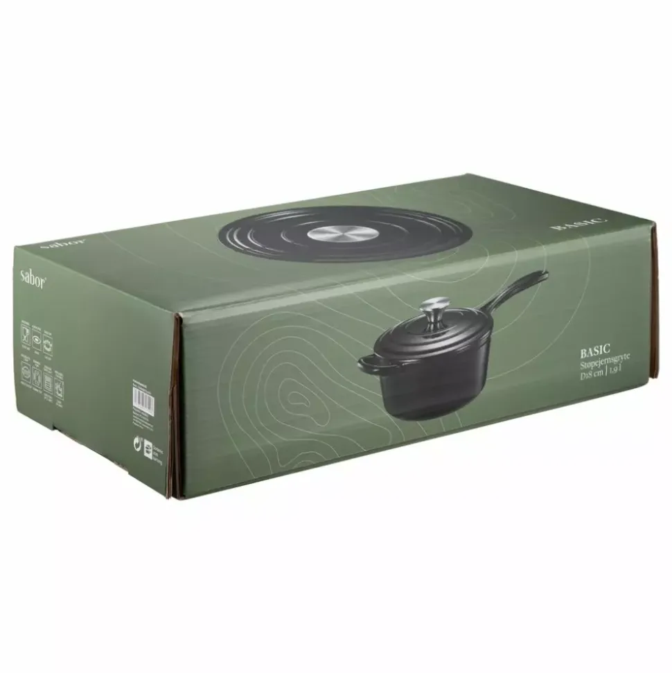 Sabor Støpejernsgryte Sort 1,75l