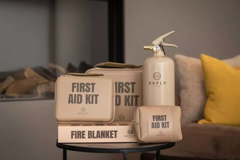 Safly Førstehjelpsskrin Mellom Beige