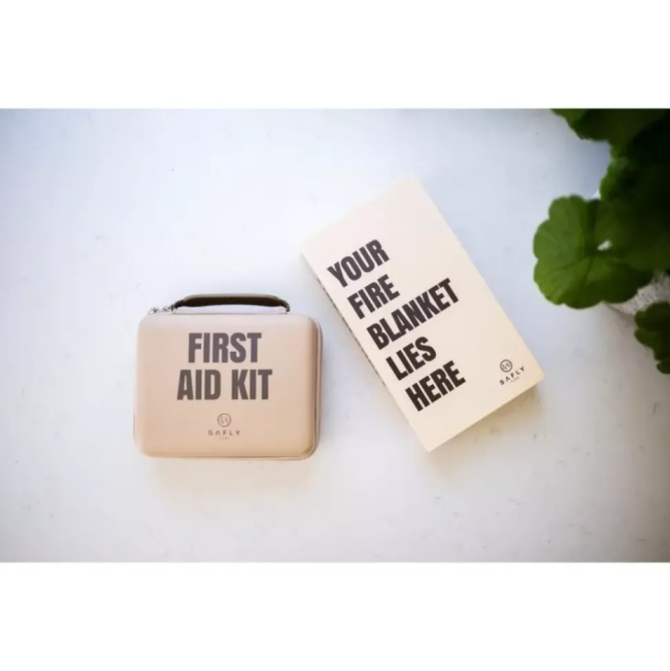 Safly Førstehjelpsskrin Mellom Beige