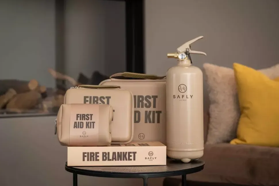 Safly Førstehjelpsskrin Mellom Beige