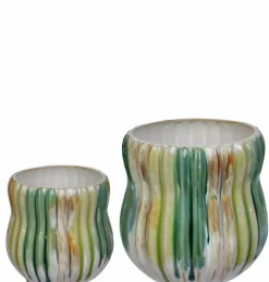 Salim Potter S/2 Aquarell Green