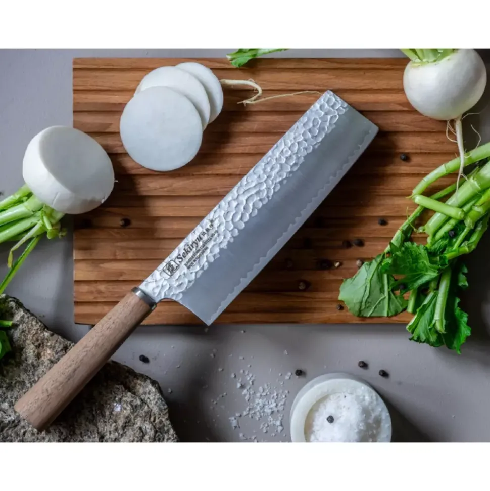 Sekiryu - Walnut - Chopper kniv 18 cm