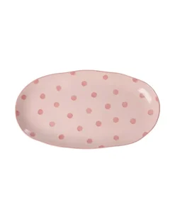 Serveringsfat Dots Rosa Medium